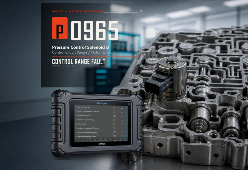 P0965 Code: Pressure Solenoid B Range/Performance