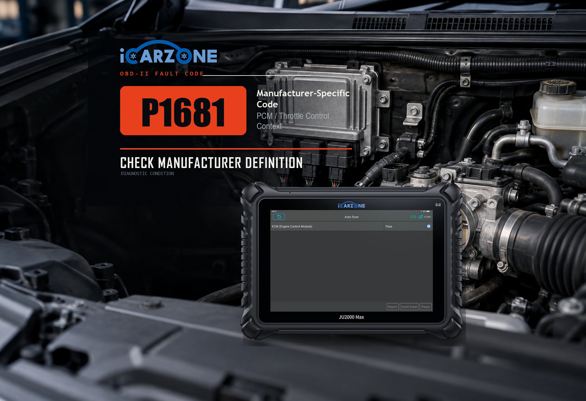 P1681 manufacturer-specific fault code diagnostic illustration