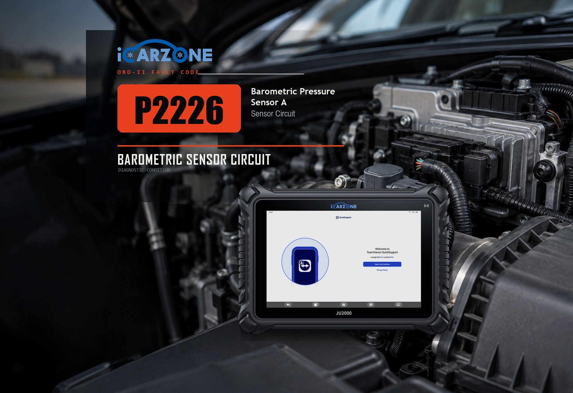 P2226 Barometric Pressure Sensor A Circuit Diagnosis diagnostic illustration