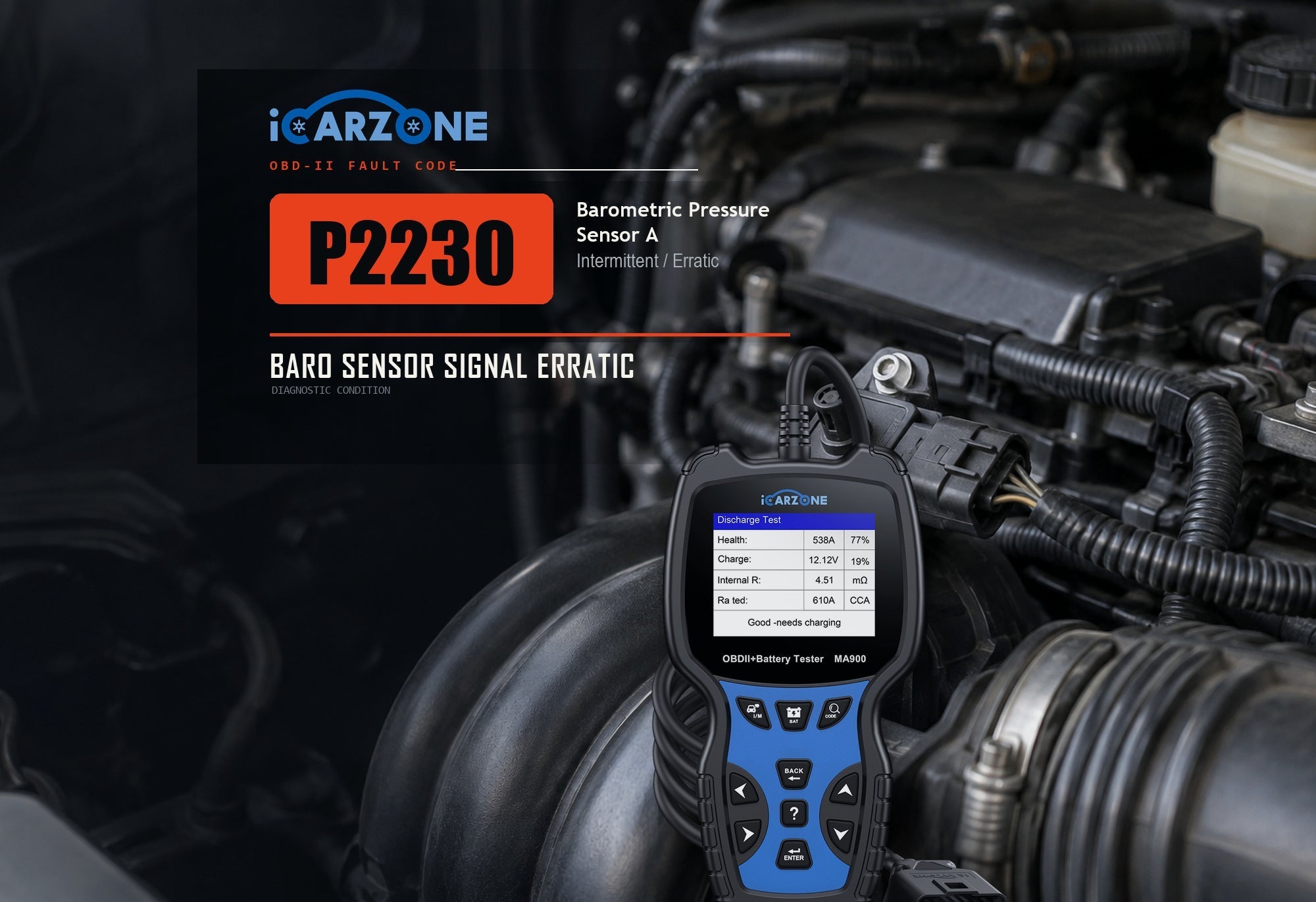 P2230 Barometric Pressure Sensor A Circuit Intermittent or Erratic diagnostic illustration