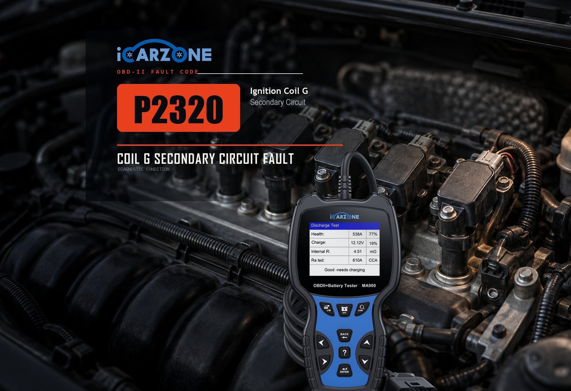 P2320 Ignition Coil G Secondary Circuit diagnostic illustration