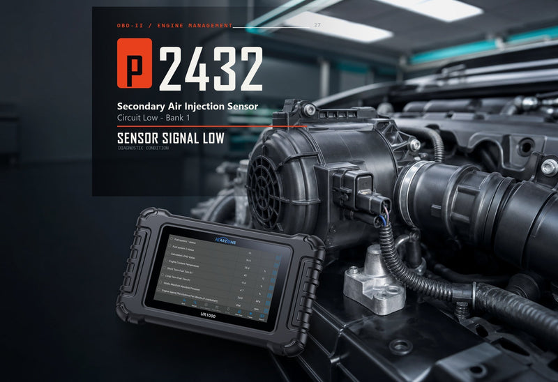 P2432 Code: AIR Pressure Sensor Circuit Low Bank 1