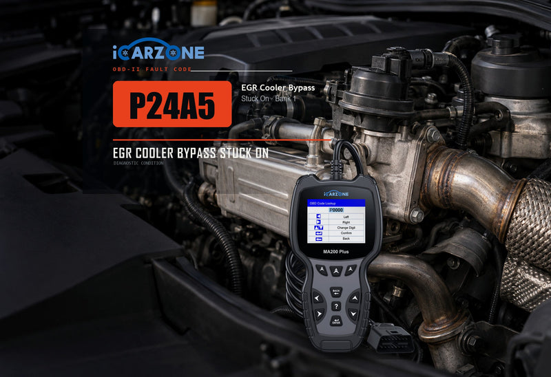 P24A5 Code: EGR Cooler Bypass Control Stuck, Bank 1