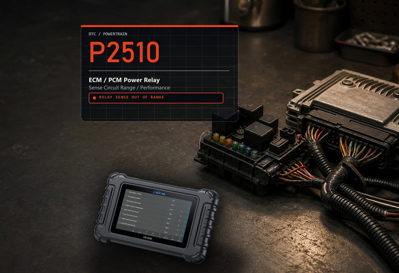 P2510 Code: ECM/PCM Power Relay Sense Circuit Range/Performance