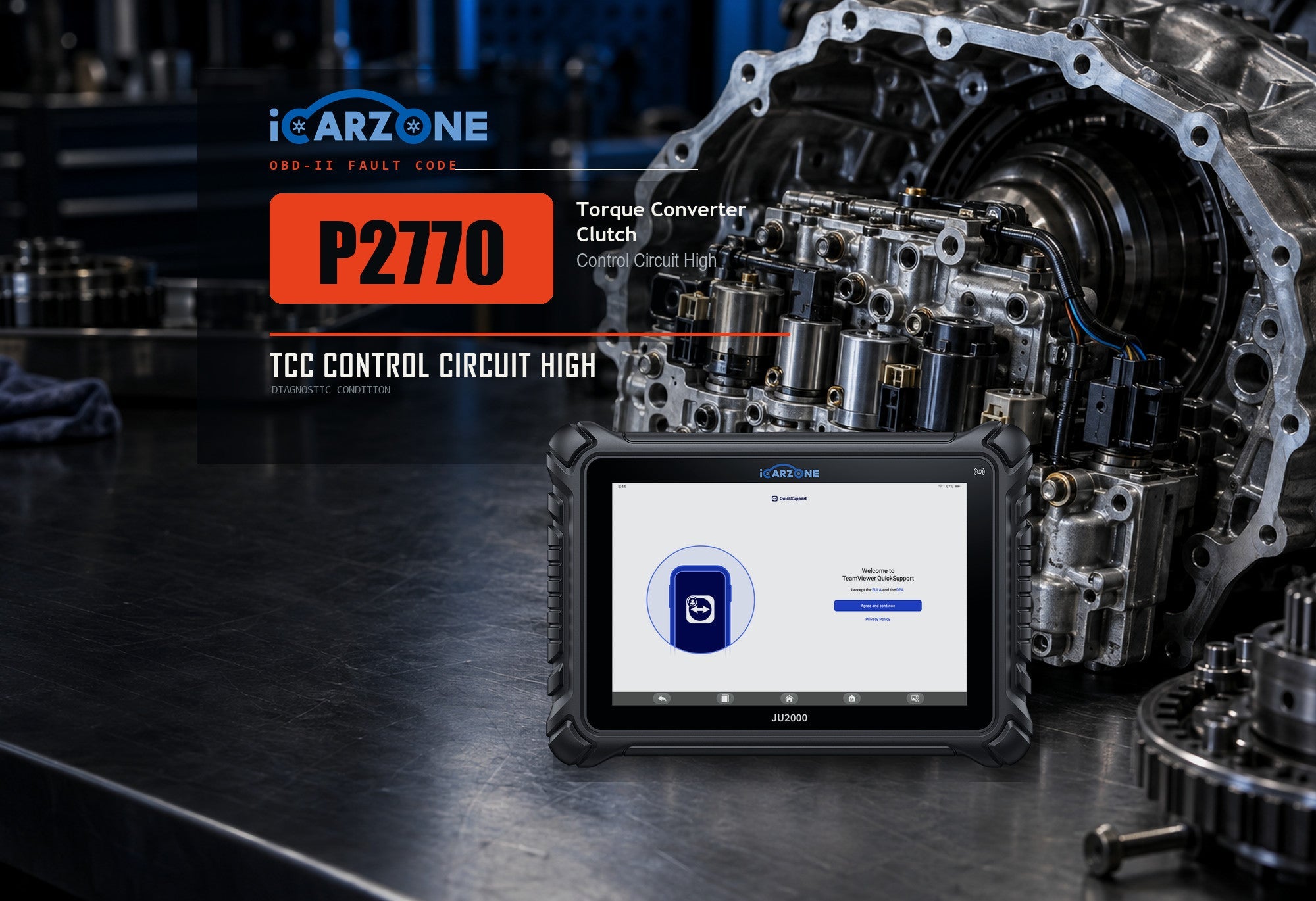 P2770 Torque Converter Clutch Circuit High Diagnosis diagnostic illustration