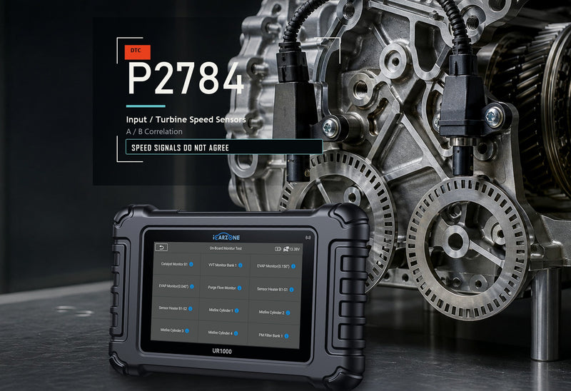 P2784 Code: Input/Turbine Speed Sensor A/B Correlation