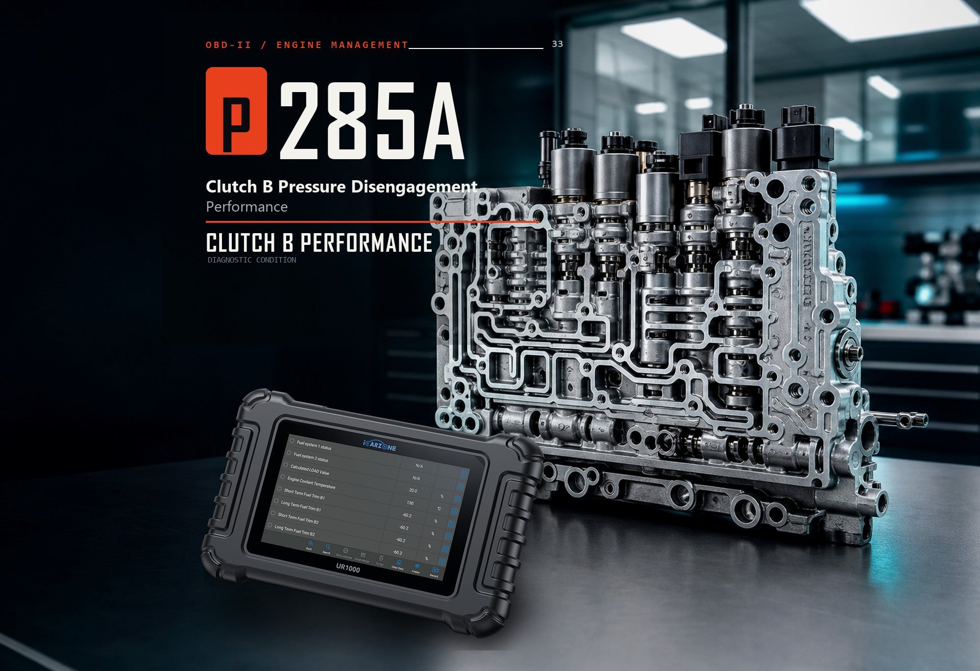 P285A Code: Clutch B Pressure Disengagement Fault