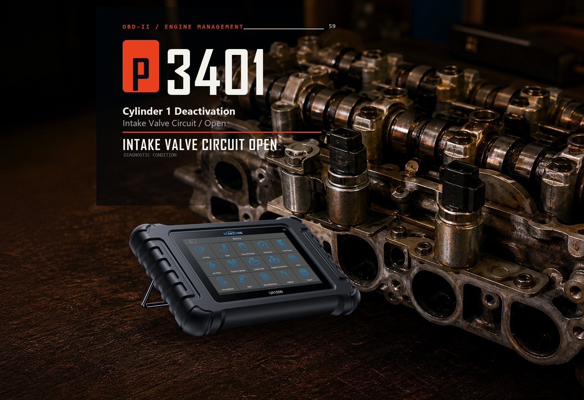 P3401 Code: Diagnose a Cylinder 1 Deactivation Circuit Open
