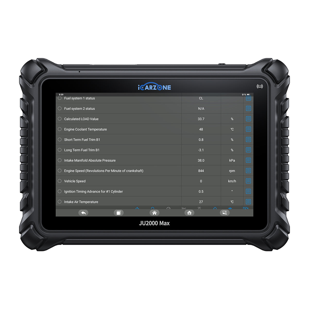 iCARZONE JU2000 MAX All-in-One Diagnostic & TPMS Kit
