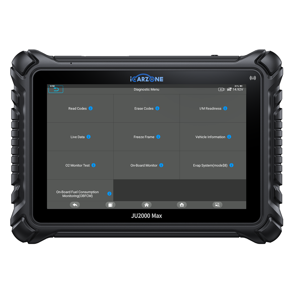 iCARZONE JU2000 MAX All-in-One Diagnostic & TPMS Kit
