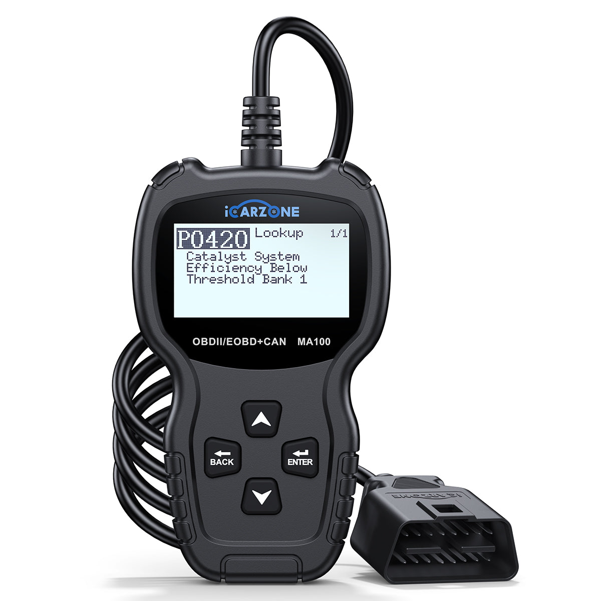 MA100 Plug-and-Play OBD2 Code Reader with Check Engine Light Reset