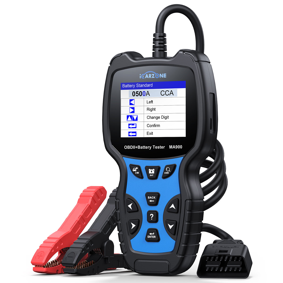 MA900 2-in-1 OBD2 Diagnostic Scanner & 12V/24V Battery Tester
