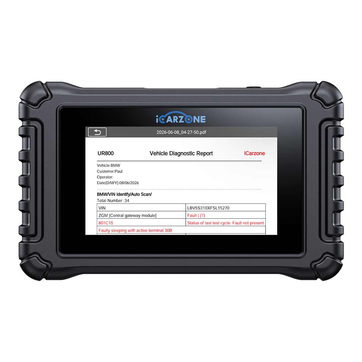 UR800 Full-System Bidirectional Scan Tool with ECU Coding