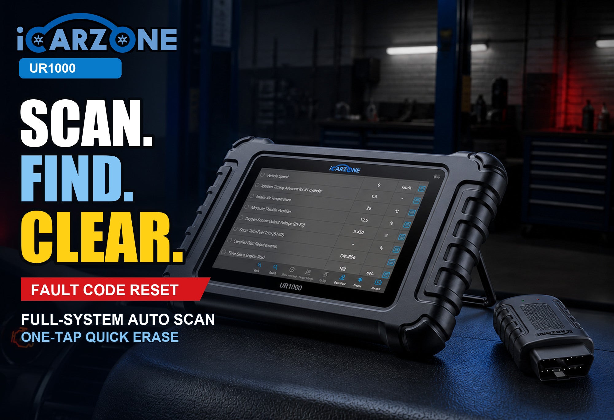 UR1000 Bidirectional Scan Tool with ECU Coding