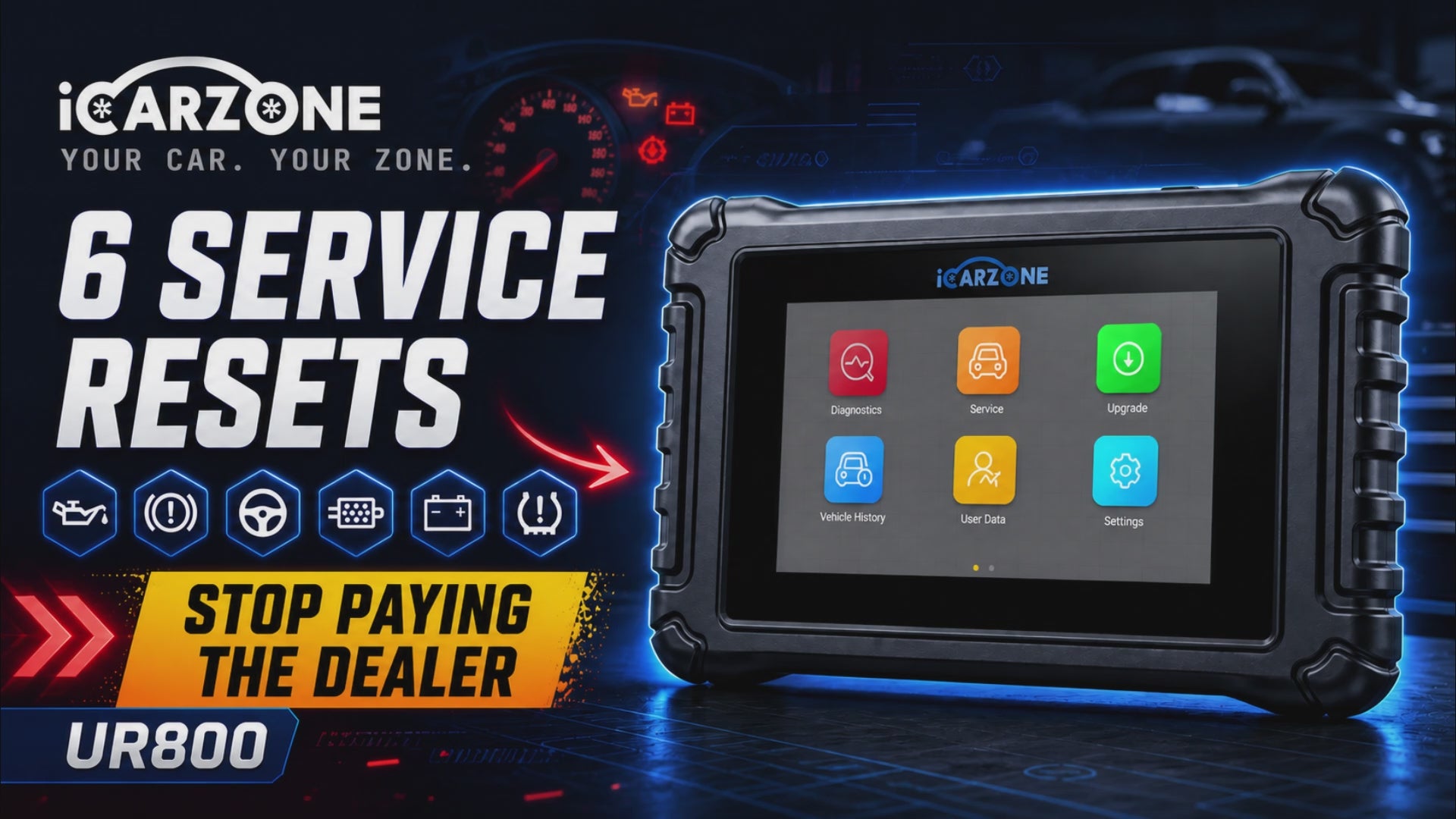 UR800 Full-System Bidirectional Scan Tool with ECU Coding
