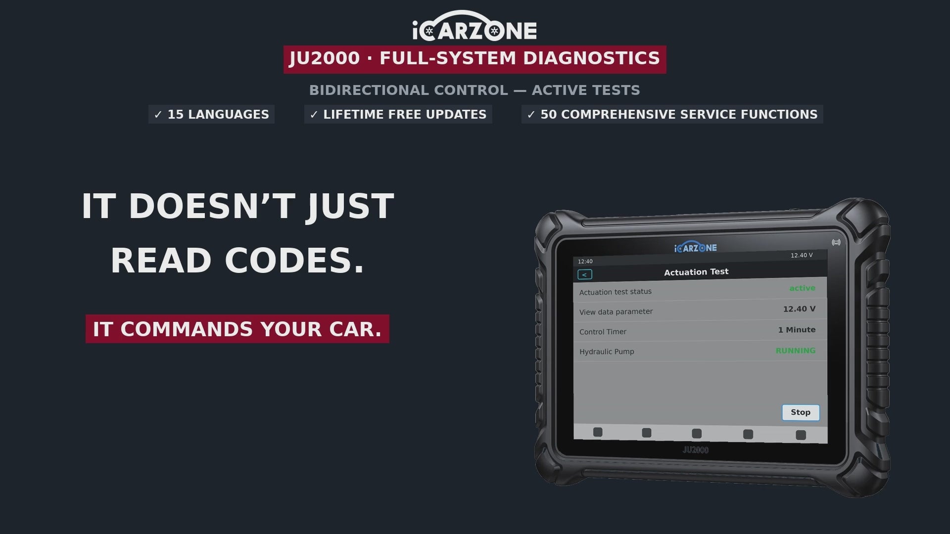 JU2000 All-System Bidirectional Scan Tool