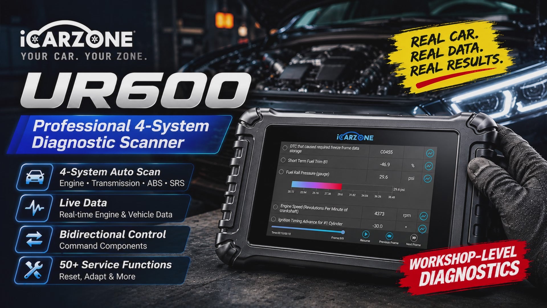UR600 Bidirectional Scan Tool with ECU Coding & CAN-FD