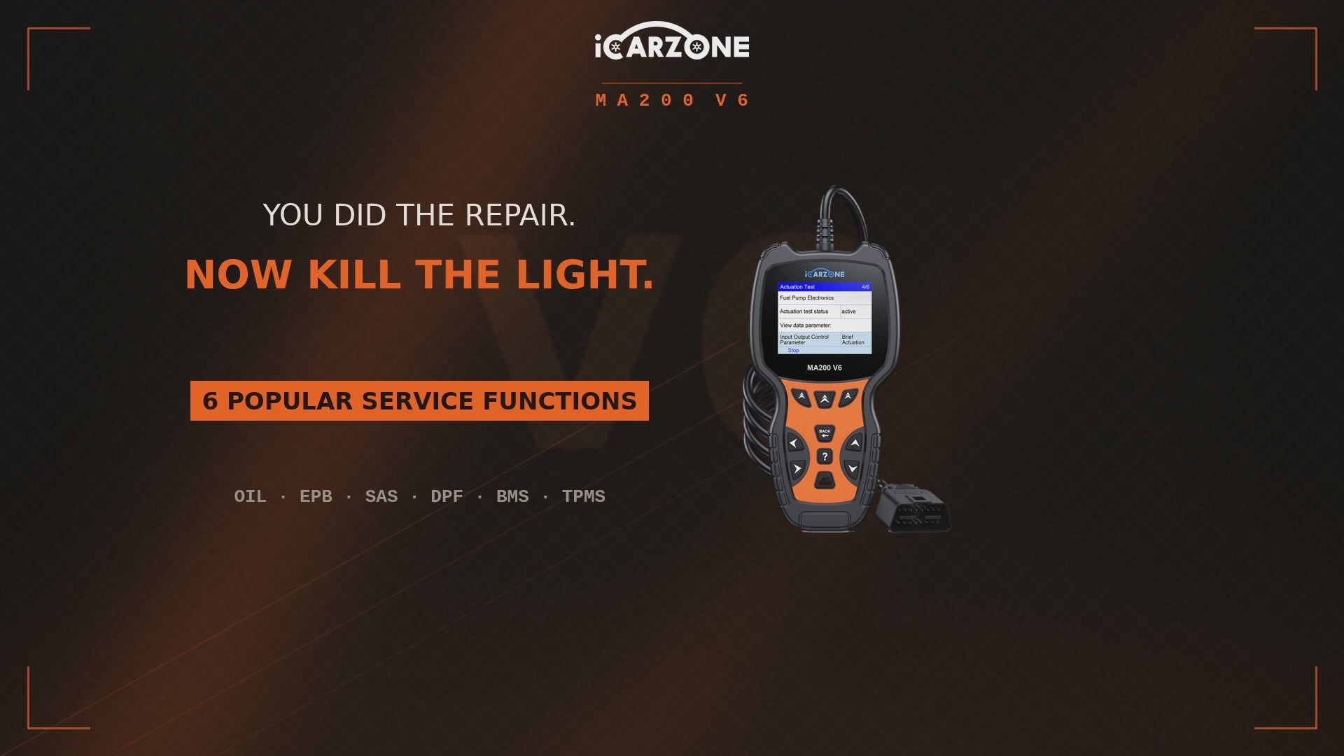 MA200 V6 OBD2 Diagnostic Scanner with Full ECU Diagnosis
