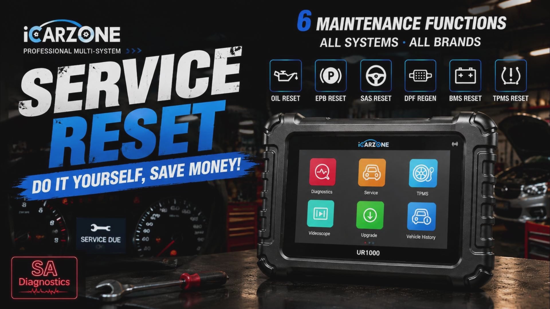 UR1000 Bidirectional Scan Tool with ECU Coding