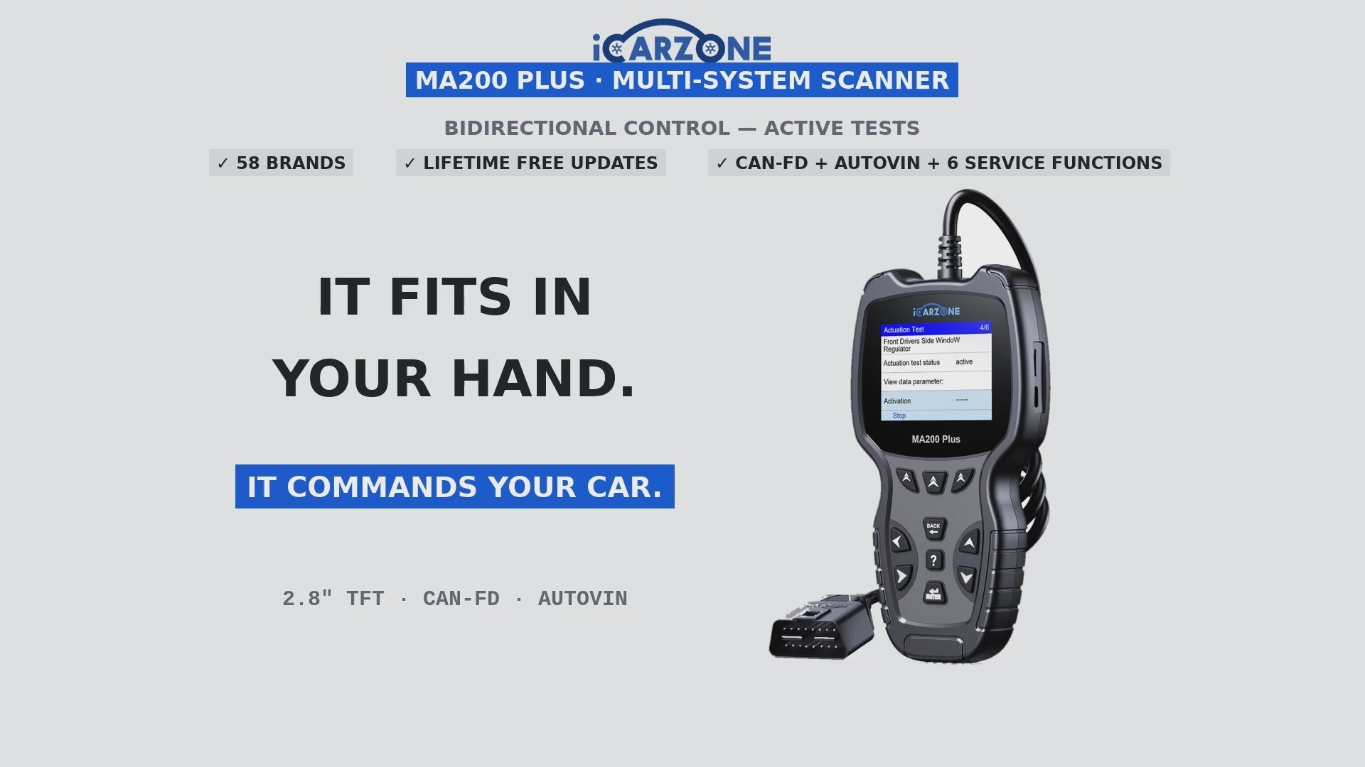 MA200 Plus Multi-System OBD2 Diagnostic Scanner