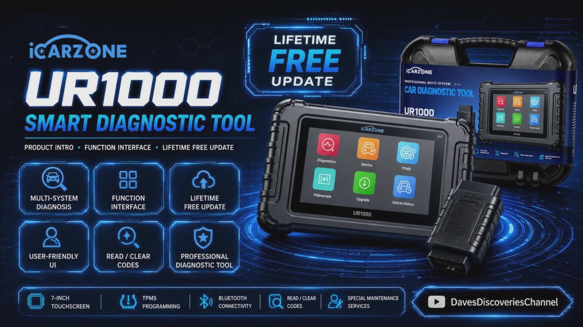 UR1000 Bidirectional Scan Tool with ECU Coding