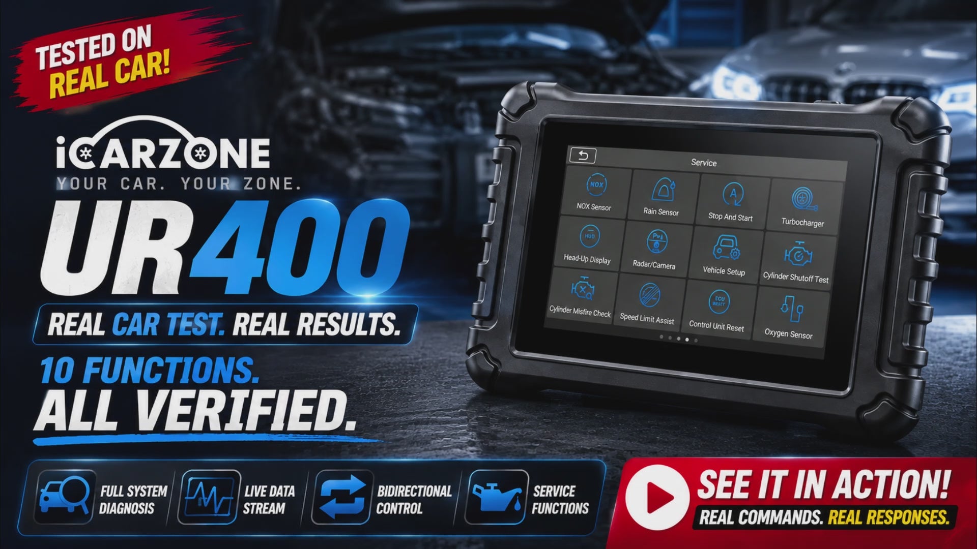 UR400 German Car Bidirectional Scan Tool with ECU Coding